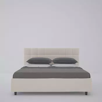 Кровать Wales велюр серый 160х200