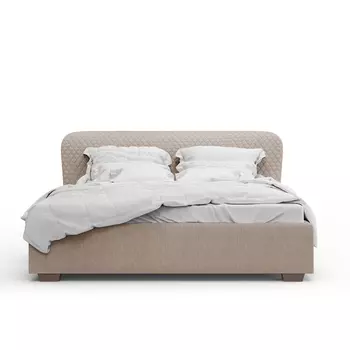 Кровать венди бежевого цвета 180х200 с подъемным механизмом