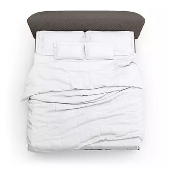 Кровать венди темно-коричневого цвета 140х200