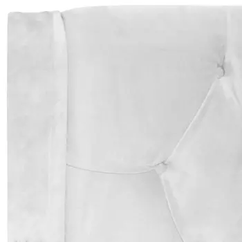 Кровать Wing-2 велюр молочный 160x200