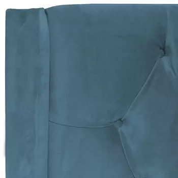 Кровать Wing-2 велюр морская волна 180x200