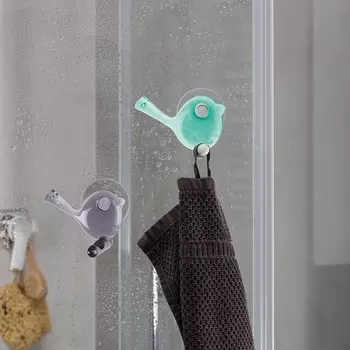 Крючок для душа настенный прозрачный Piep