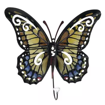 Крючок настенный бабочка из металла