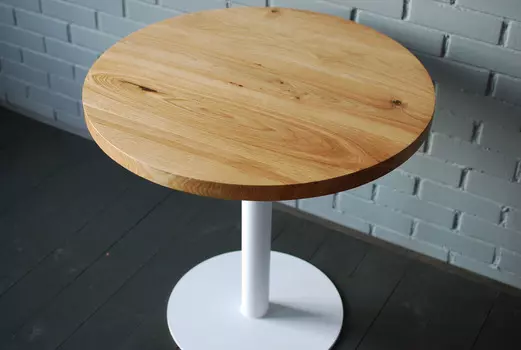 Круглый стол Bar Slab из слэбов дуба