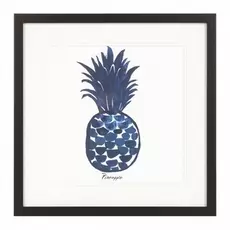 Квадратный постер Blue Pineapple в раме