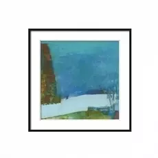 Квадратный постер Winter River в раме