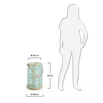 Лампа Gyro бирюзового цвета