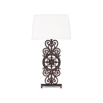 Лампа настольная Falla с белым абажуром