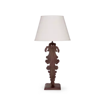 Лампа настольная la France с белым абажуром