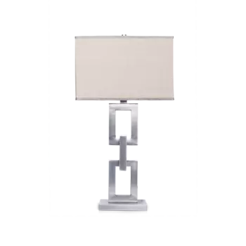 Лампа настольная Lank с абажуром пудрового цвета