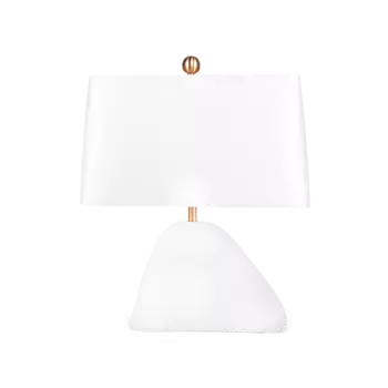 Лампа настольная Madera белого цвета