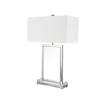 Лампа настольная Pulito с белым абажуром