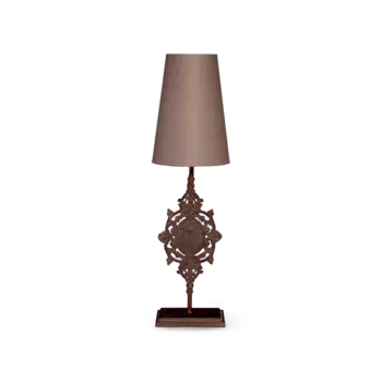 Лампа настольная Telarana коричневого цвета