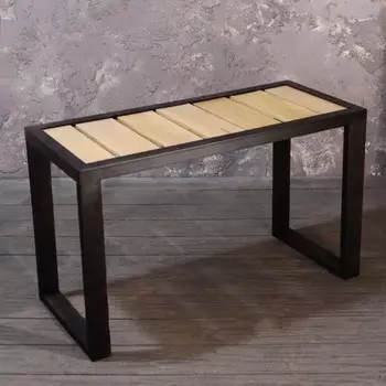 Лавка Airoak из стального каркаса и дубовых досок