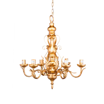 Люстра Areole золотого цвета