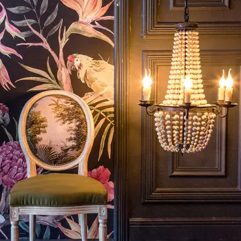 Люстра эрлин из дерева