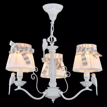 Люстра Bird с льняными абажурами