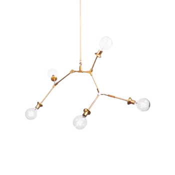 Люстра Blushful золотого цвета