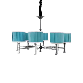 Люстра Comfrey с плафонами бирюзового цвета