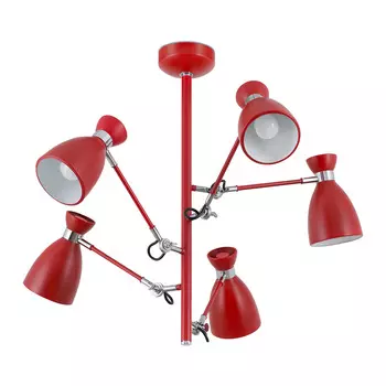 Люстра Faro Retro l5 красная
