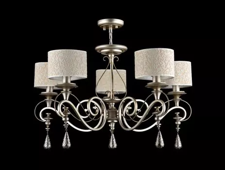 Люстра Gerda с абажурами из флока с узорами