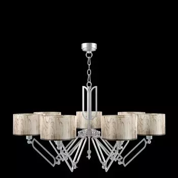 Люстра Hightech с коричневыми плафонами