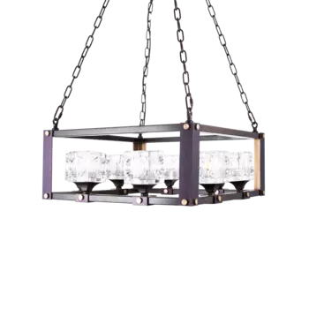 Люстра Indolence Square коричневого цвета