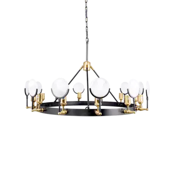 Люстра Irving Taint с черно-золотым основанием