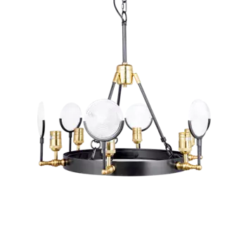 Люстра Irving Taint с черно-золотым основанием