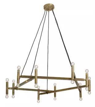 Люстра из латуни в большом размере