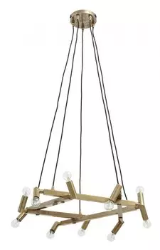 Люстра из латуни в среднем размере