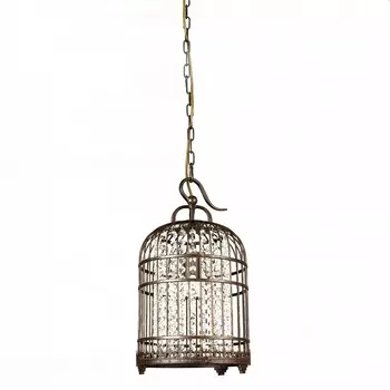 Люстра-клетка Nicolette кофейного цвета