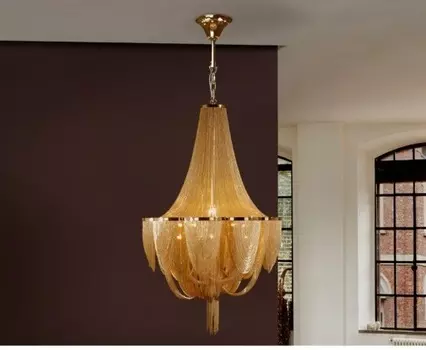 Люстра Minerva золотого цвета