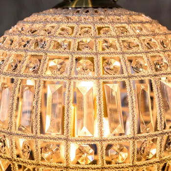 Люстра монгольфье с хрустальными гирляндами