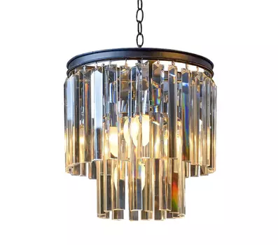 Люстра Odeon 2 Rings из прозрачного стекла