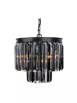 Люстра Odeon 2 Rings Smoke из дымчатого стекла