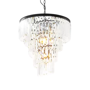 Люстра Odeon Heli с хрустальными подвесками