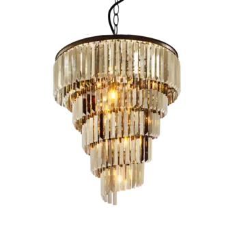 Люстра Odeon Helix с хрустальными подвесками