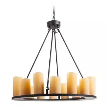 Люстра Pillar Candle в виде круга с плафонами в виде свечей