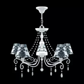 Люстра Provence с черным принтом на плафонах