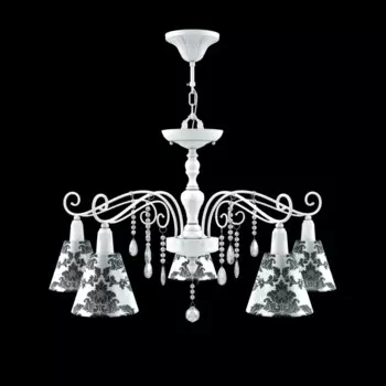 Люстра Provence с черным рисунком на плафонах