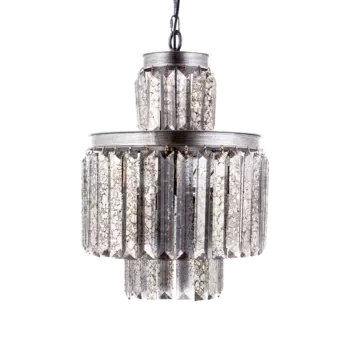 Люстра со стеклянными подвесками