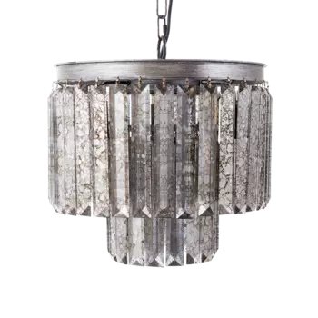 Люстра со стеклянными подвесками