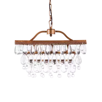 Люстра Tropfen Rectangular с хрустальными подвесками