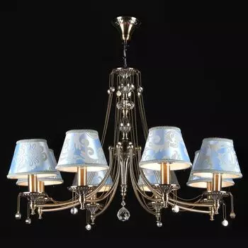 Люстра Vals с голубыми плафонами