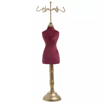 Манекен для украшений бордово-золотого цвета