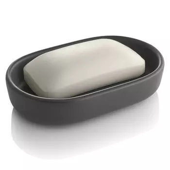 Мыльница из черной керамики