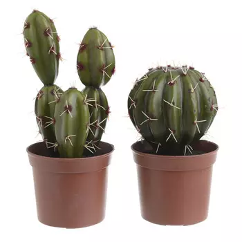 Набор из двух искусственных цветков в кашпо