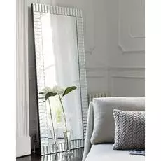 Напольное зеркало трентон со стеклянной рамой