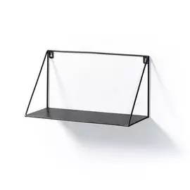 Настенная полка Upp металлическая черного цвета